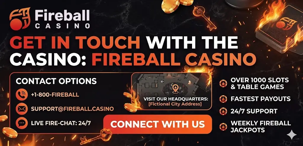 Fireball Casino kapcsolatfelvétel