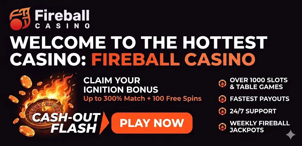 Fireball Casino kezdőlapja magyaroknak