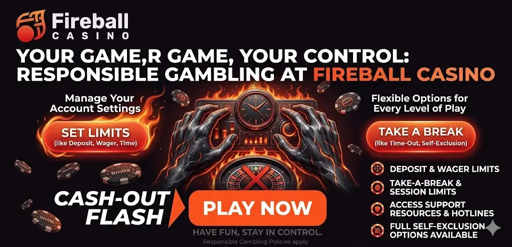 Felelős játék Fireball Casinón